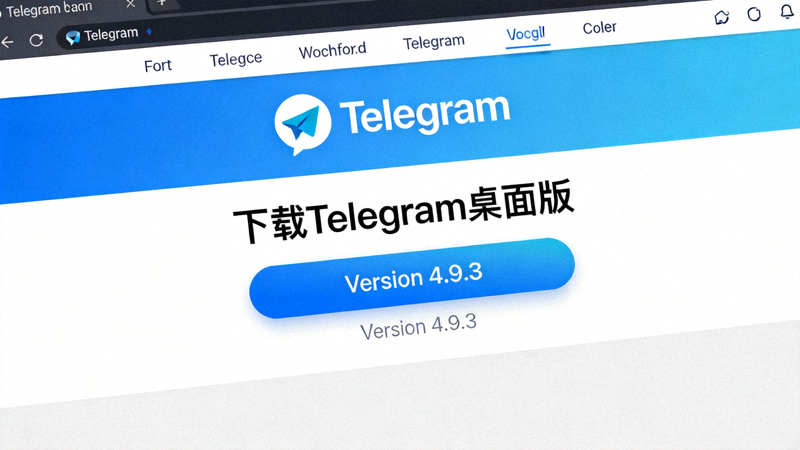 Telegram桌面版官方网站首页截图 - 显示下载按钮和版本信息